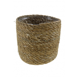 Kaspó fonott D15cm barna