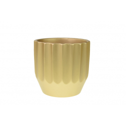 Kaspó kerámia D20 H19 bronz
