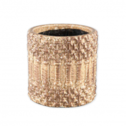 Kaspó kerámia kerek 19,5cm Moroni bézs