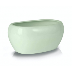 Kaspó kerámia ovális 27*17*17cm menta