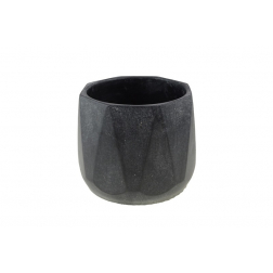 Kaspó kő 16 * 16 * 13cm fekete