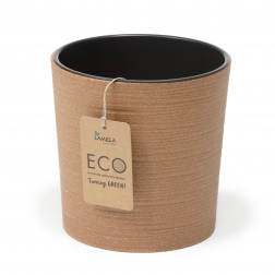 Kaspó műanyag ECO D30 H31 Malwa barna Lamela