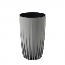 Kaspó műa. MIRA magas 300 ECO szürke