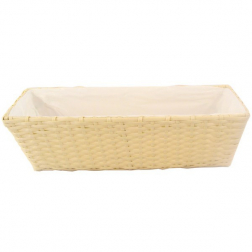 Kaspó plasztik 40,5*12*12 szögl. krém