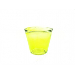 Üveg váza D9,5cm zöld