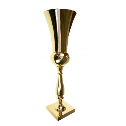 Kehely fém 19*63cm arany