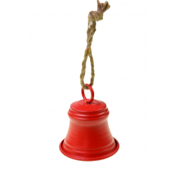 Kolomp fém 8*9cm piros