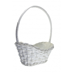 Kosár vessző 35*19*43cm fehér