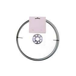 Koszorú alap fém 3Ds D36 fekete