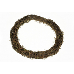 Koszorú alap rattan 30cm barna