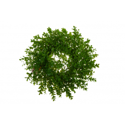 Selyemvirág koszorú buxus 33cm zöld
