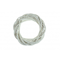 Koszorú vessző D20cm fehér