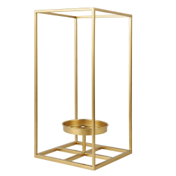 Lámpás fém 40cm arany