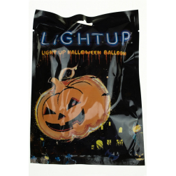 Lufi halloweeni 15cm s/5 LED-es narancs