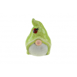 Figura manó kerámia 12,5*9,5cm zöld