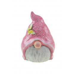 Figura manó kerámia 17*13cm rózsaszín