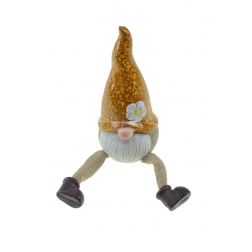 Figura manó kerámia 22cm lógólábú narancs