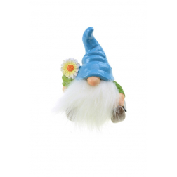 Manó poly 10,2cm ülő kék