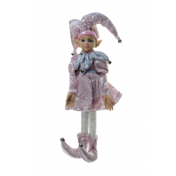 Manó poly 60cm rózsaszín