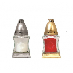 Mécses üveg 16,5cm 242CS2555 többszín