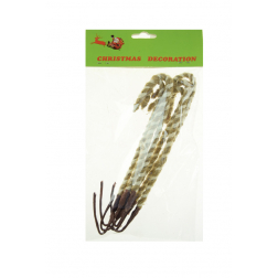 Nyalóka foam 15cm s/6 fehér/barna