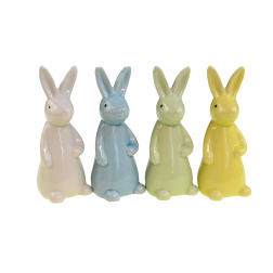 Figura nyuszi kerámia 5.5*6*15cm több szín