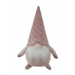 Figura orrmanó textil LEDes 24*16*35cm rózsaszín