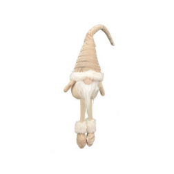 Figura orrmanó textil lógólábú 65cm bézs
