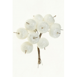 Pick alma 10cm s/12 glitteres fehér