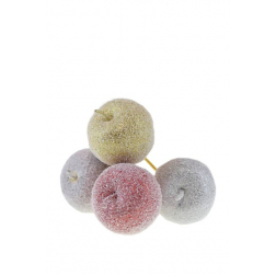 Pick alma hab 7cm s/12 fehér/arany/piros
