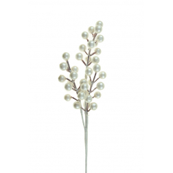 Pick bogyós ág 34cm fehér