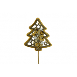 Pick fenyő fa 8.5*7.2cm+50cm barna