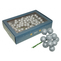 Pick gömb hcell D2 s/180 glitteres ezüst