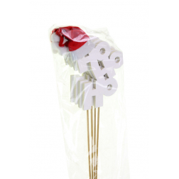 Pick hohoho felirat fa 10*9*0,6cm s/4 fehér