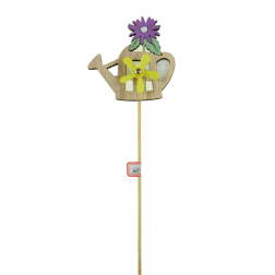 Pick kanna fa 36.5*8*1.3cm virággal lila