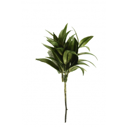 Pick levélcsokor 19cm metál zöld
