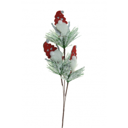 Pick manós ág 63cm piros/zöld