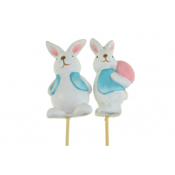 Pick nyuszi kerámia 4*3.4*7.7cm 2féle fehér