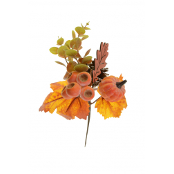 Pick őszi ág 27cm tobozzal narancs