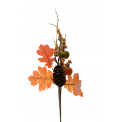 Pick őszi ág 36cm tökökkel narancs