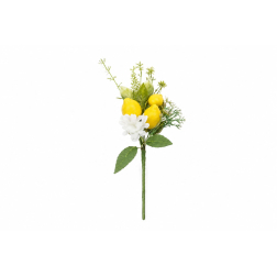 Pick selyemvirág citrom 31,5cm zöld/sárga