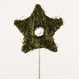Pick csillag sisal/drót s/6 s.zöld