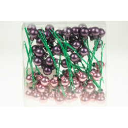 Pick üveggömb 1,5cm s/72 lila mix