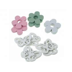 Figura pillangó/virág fa LV 5,5cm s/6 több szín