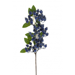 Selyemvirág áfonyaág 41cm lila