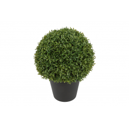 Selyemvirág buxus gömb 34*42cm zöld