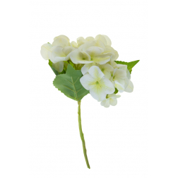 Selyemvirág hortenzia csokor 35cm fehér