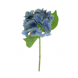 Selyemvirág hortenzia csokor 35cm kék