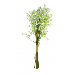 Selyemvirág rezgő csokor 38cm fehér