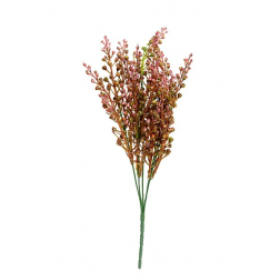 Selyemvirág csokor 38cm mályva